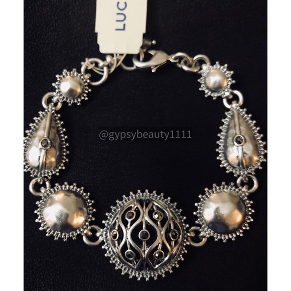 Lucky Brand Jewelry - 50% OFF! Lucky Brand Silver Openwork Pave Bracelet